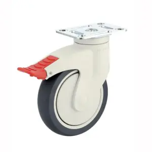 125MM/RUEDA SENCILLA VÀSTAGO DE PLATO FRENO EXTERNO