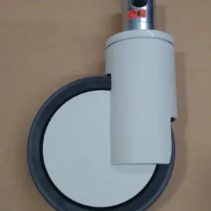 INTEGRAL SMART ESPIGA CORTA 32x50mm. FRENO TOTAL Y GIRO LIBRE (2P) & RUEDA DE POLIURETANO 125mm, MARCA TENTE.