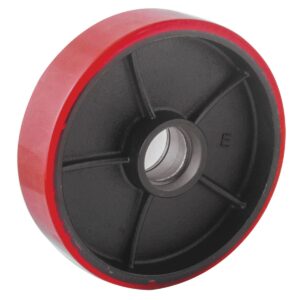 RUEDA TRASERA P/PATIN FIERRO VACIADO PU 8X2"