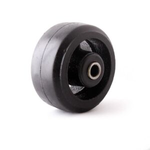 RUEDA FIERRO VACIADO C/HULE NEGRO