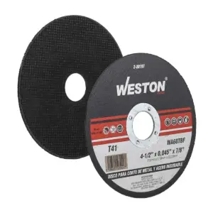 DISCO D/CORTE P/INOX. Y METAL 4-1/2" x 0.045"(1.4) x 7/8" F41 (Emp. c/10 Pzas - Precio x Pza)