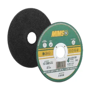 DISCO D/CORTE P/INOX. Y METAL 4-1/2" x 0.045"(1.4) x 7/8" F41 MIMS (Emp. c/10 Pzas - Precio x Pza)